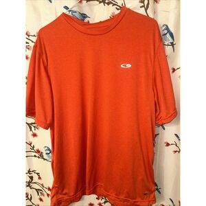 Champion Men's T-Shirt Large Light Orange Duo Dry Athletic Performance Tee